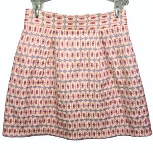 Blue Rain Patterned Flare/A-line Skirt